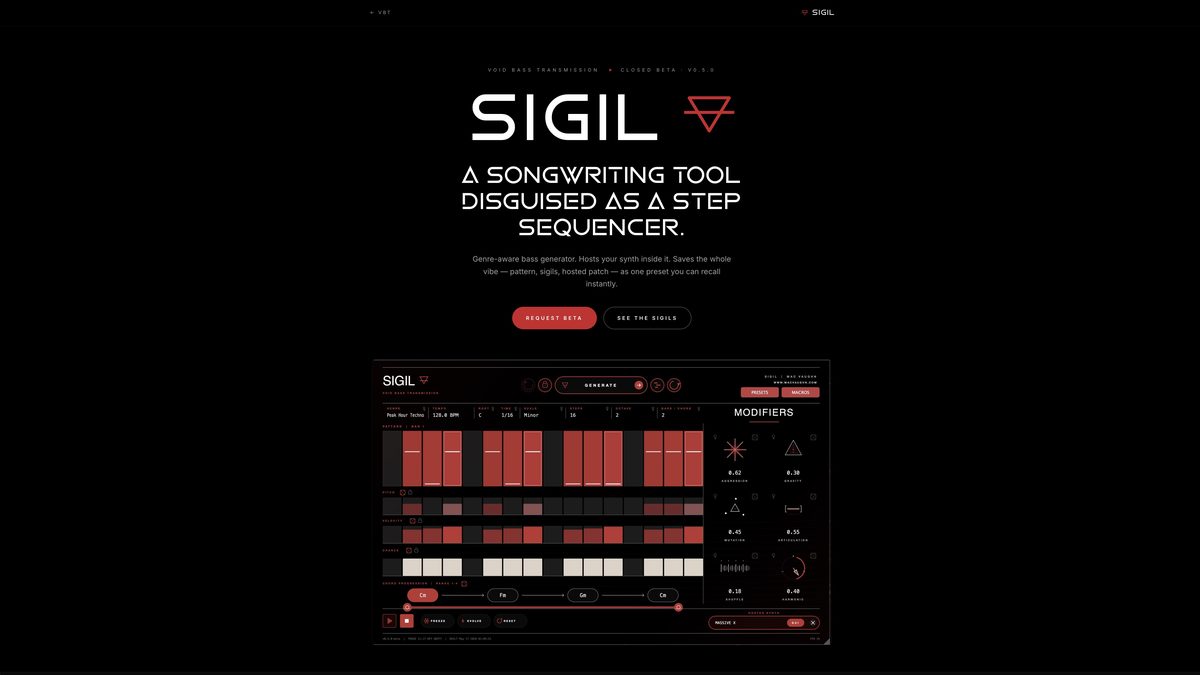 SIGIL — VST3/AU plugin interface